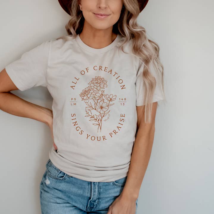 Faith & Life Christian Brands - Wholesale Screen Printed T-Shirt - Women's - Christian Fall Graphic Tee Faith Based Bible Verse Shirt