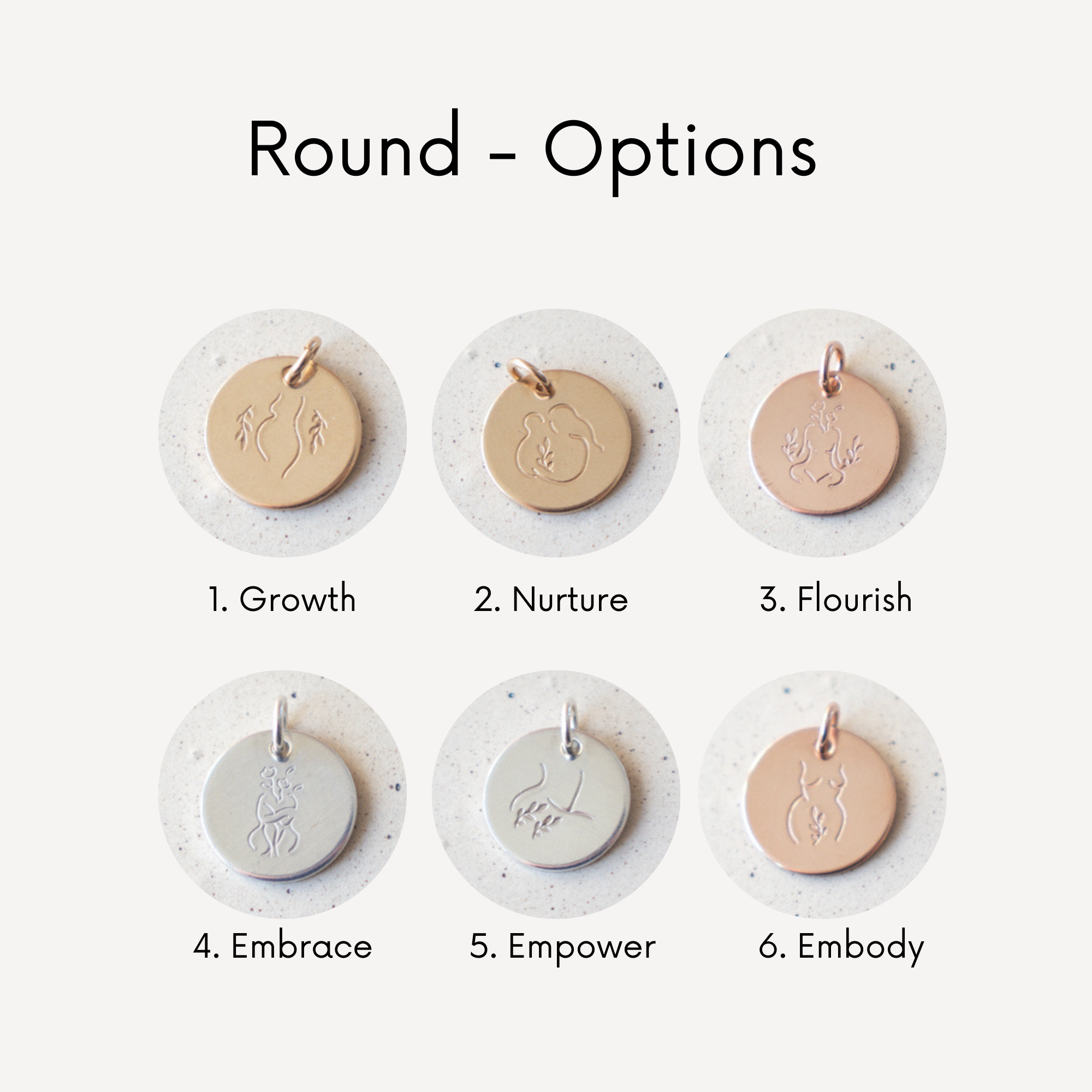 Emery and Opal – wholesale Pendant/charm necklace – Body Positive Woman Empowering Necklace5