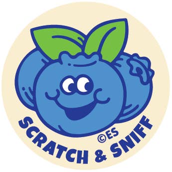 EverythingSmells, LLC - Wholesale Sticker - Blueberry EverythingSmells Scratch & Sniff Stickers1