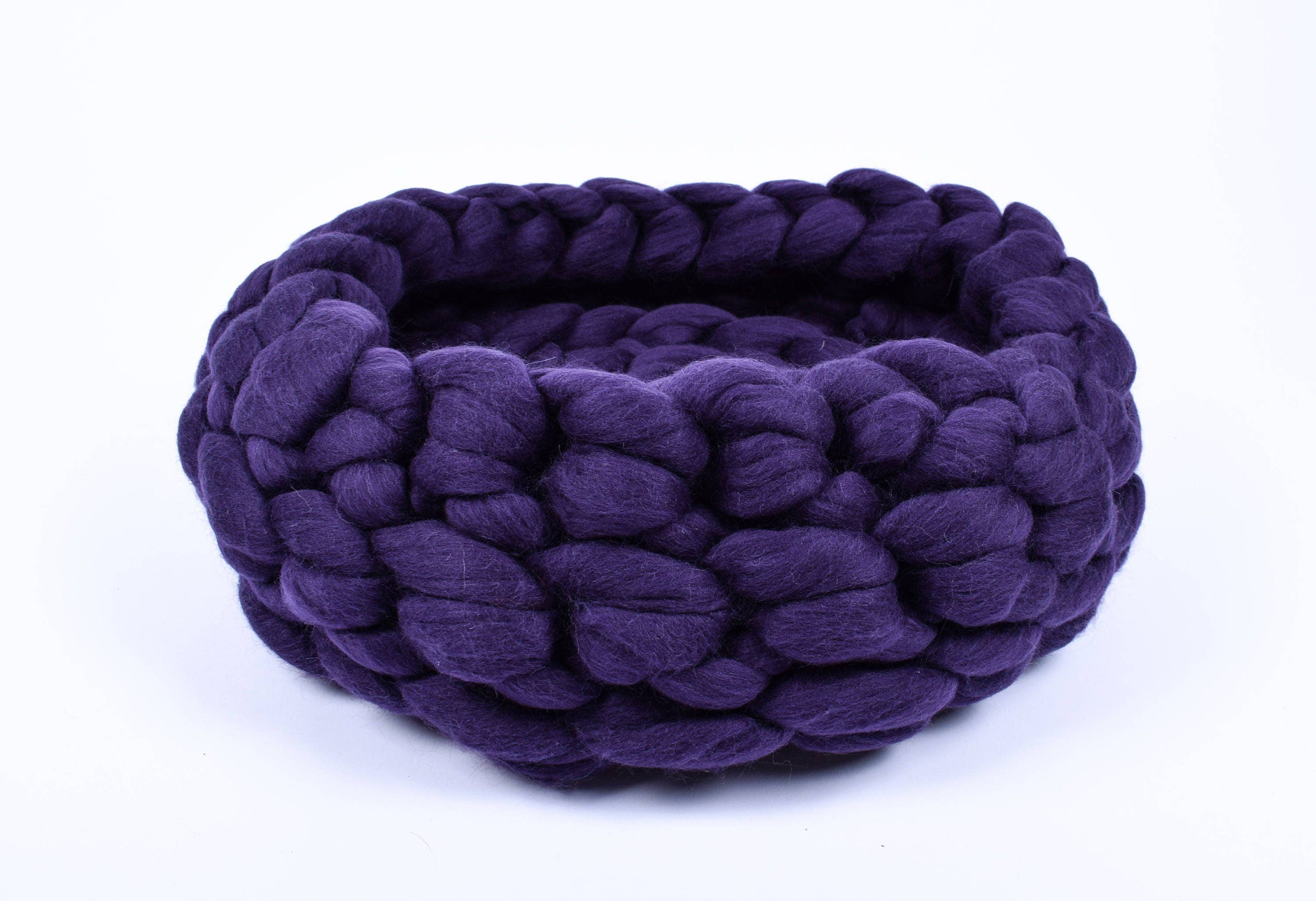 woolexperts - Vente Lit – chat et chien - Lit pour chat en grosse maille en laine mérinos et grotte pour animaux #27