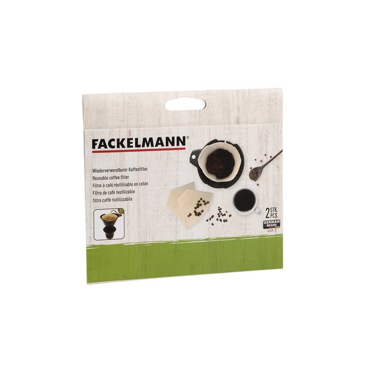Zenker – wholesale Kaffefilter – 2-pack återanvändbara kaffefilter i bomull Fackelmann