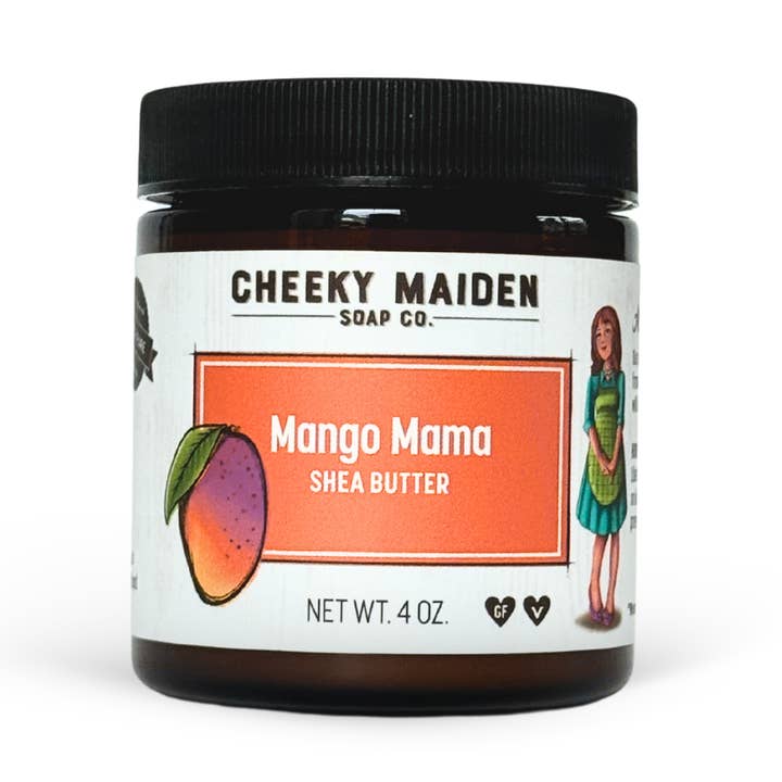 Mango Mamma Whipped Shea Butter for wholesale by Cheeky Maiden Soap Co