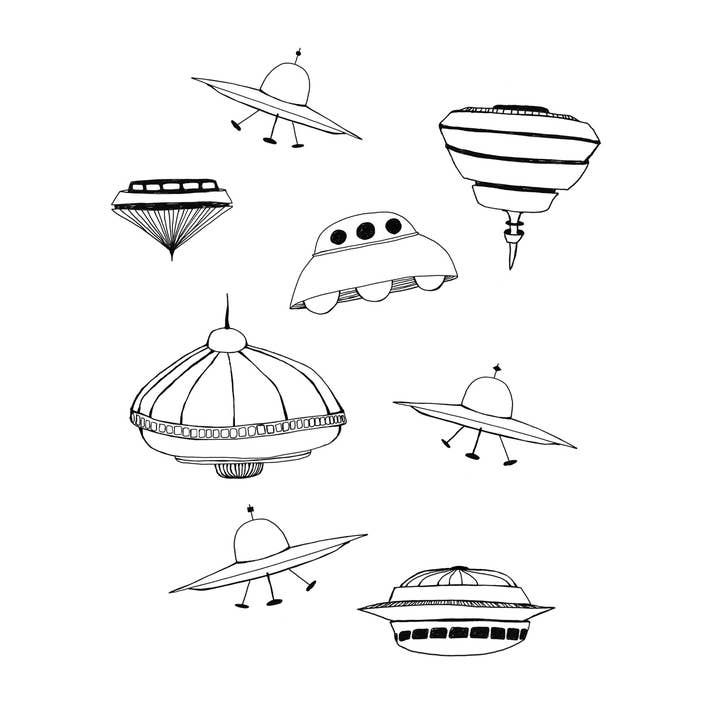 Supermaggie @ Faire - Wholesale Screen Printed T-Shirt - Women's - UFOs Calliope Tee7