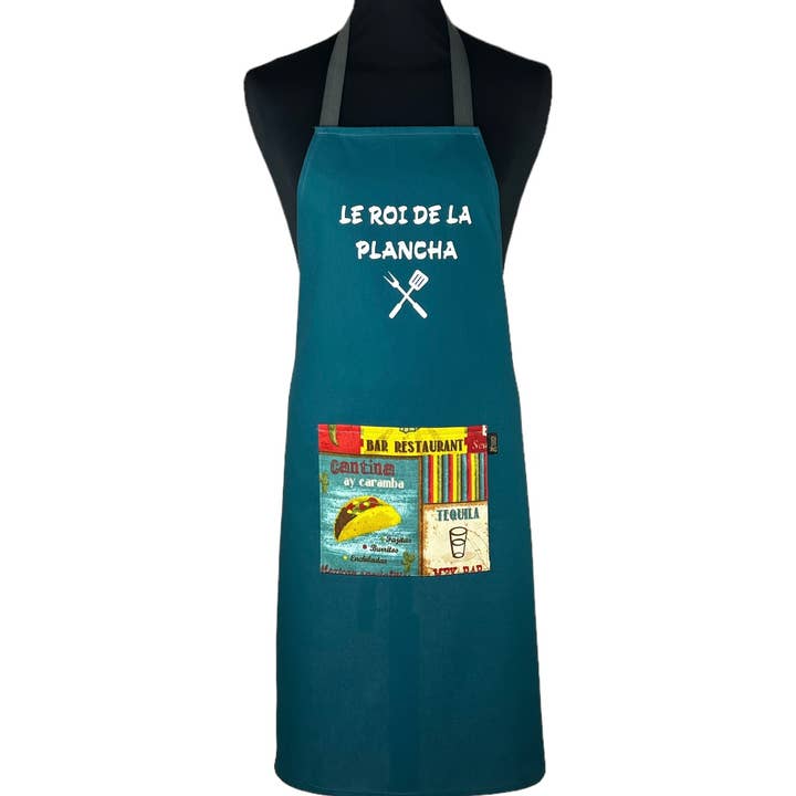 Forklæde, olie „Kongen af grillen“ for engroshandel hos Emmanuel Création