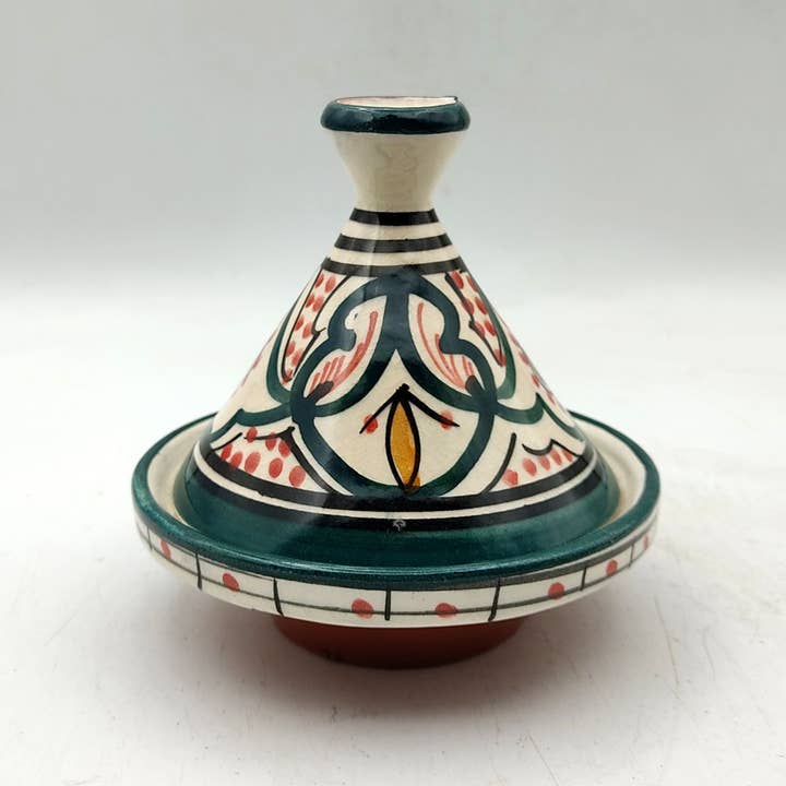 Etnico Arredo – Großhandel Dekorative Platte/Teller/Schüssel – Mini Tajine Ethnic Morocco Marokkanische Gewürze Keramiksaucen Terrakotta 17022213101