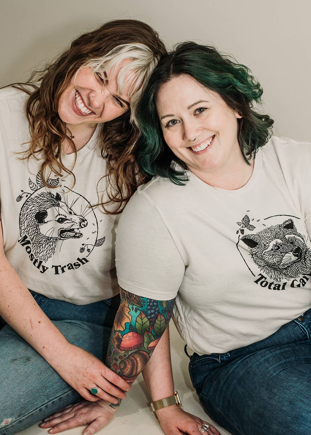 Simka Sol – T-shirt estampada - Mulher por atacado – Moasty Trash - T-shirt unissex em Heather Oatmeal5