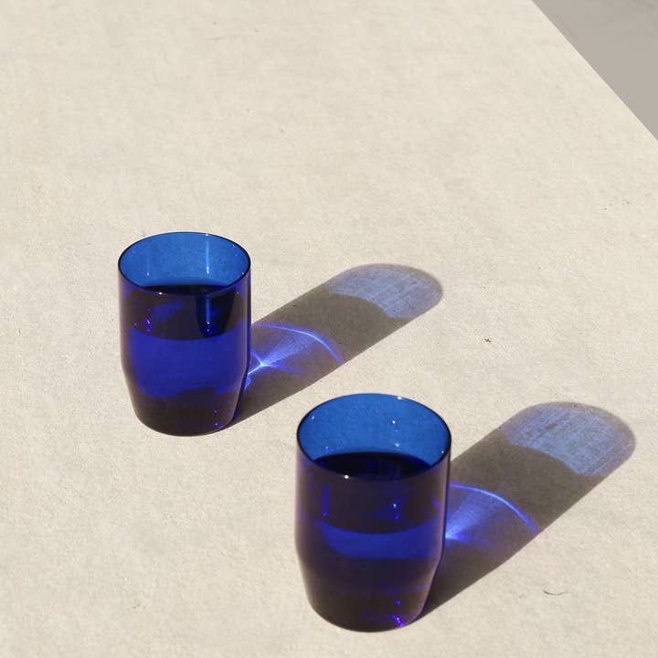 YIELD - Wholesale Drinking Glass/Cup - 12 oz Century Cobalt Glass Set