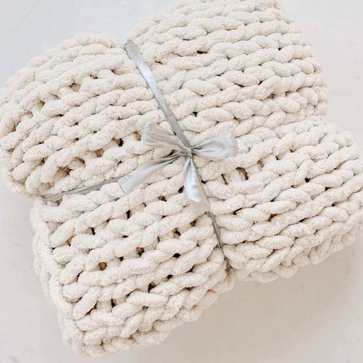 Jeté en grosse maille - Plusieurs couleurs pour la vente par Everyday Cozy Living