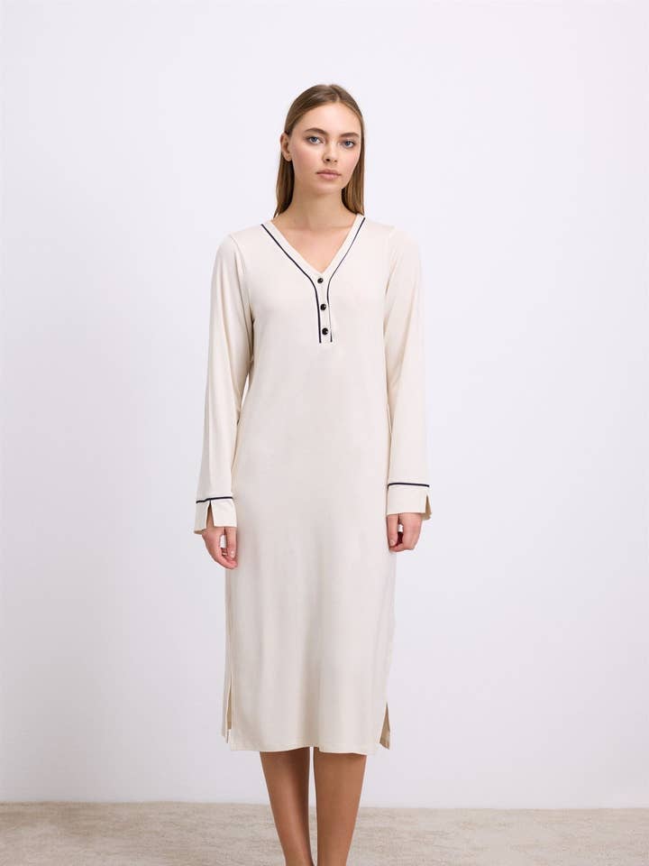 Oleander 11615 Women's Nightdress for wholesale by GOLDENBAY