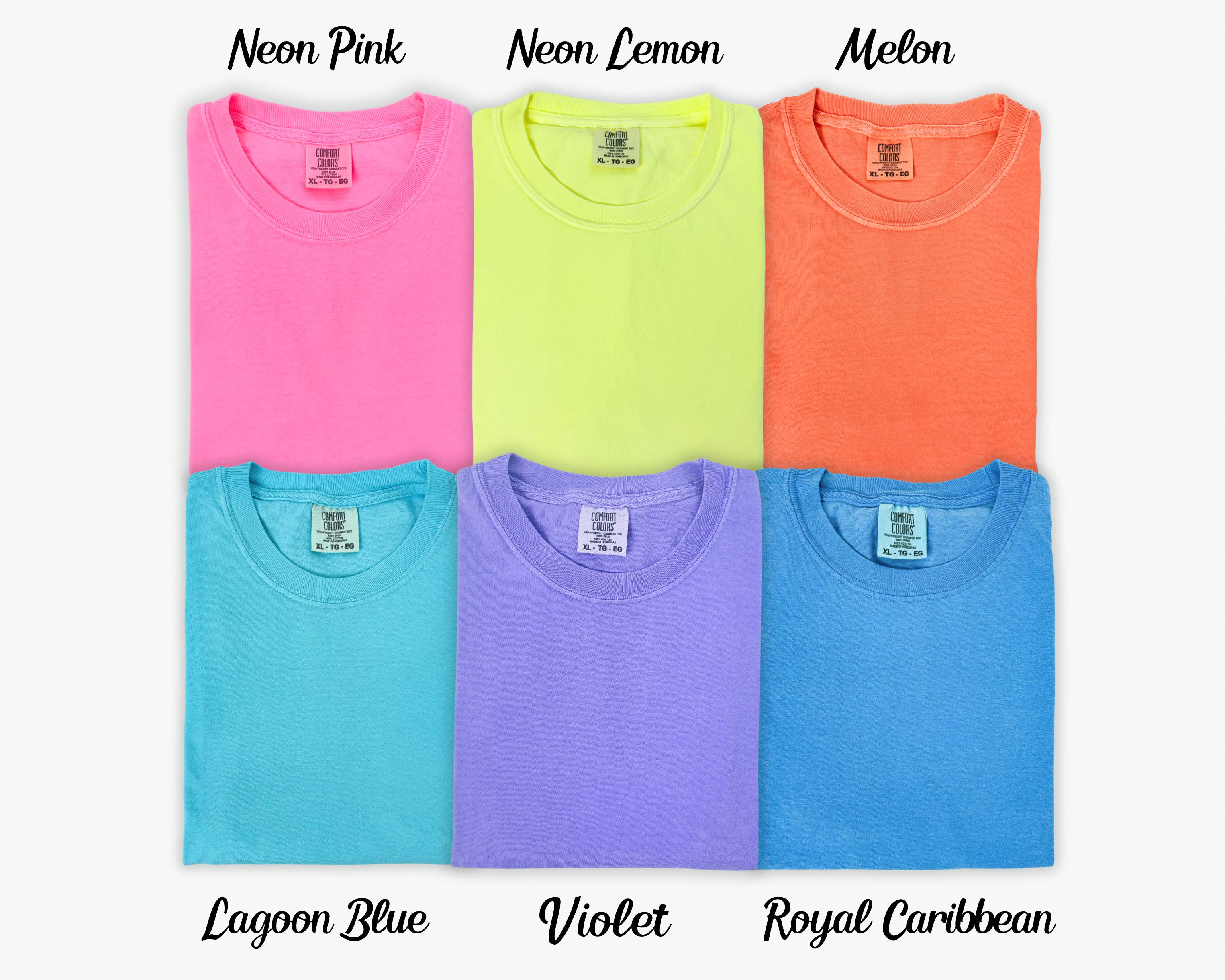 Foxburys - Wholesale T-Shirt - Unisex - Comfort Colors 1717 Shirt Blanks Including New Neons1