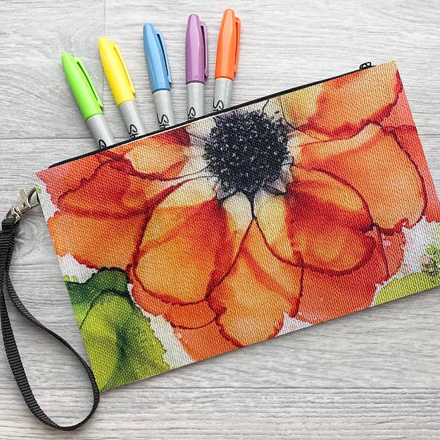 Floral Tote Design 1 for wholesale by Angie Bryant Art