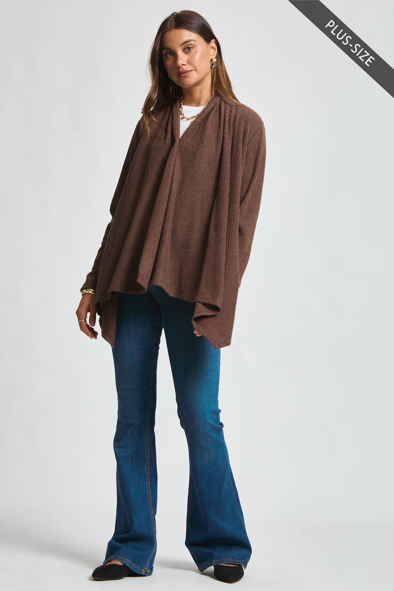 Dear Scarlett - Wholesale Tunic - Women's - PLUS SIZE Wrap Top w/ Button Front4