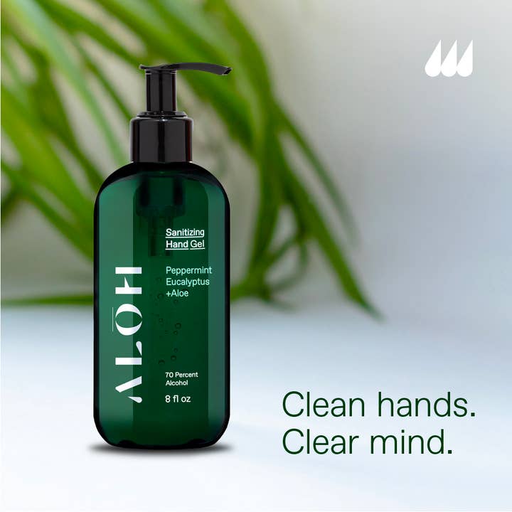 ALŌH - Wholesale Hand Sanitizer - Sanitizing Hand Gel Lemongrass + Aloe3
