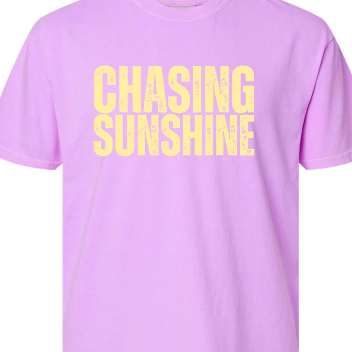 Kiki's Boutique - Wholesale Screen Printed T-Shirt - Women's - Chasing Sunshine Comfort Color Tee 5