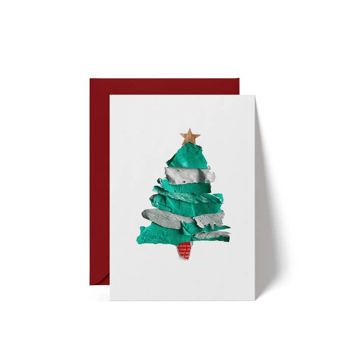 Christmas Tree Holiday Card - Text Inside for wholesale by Amy Turner Creative