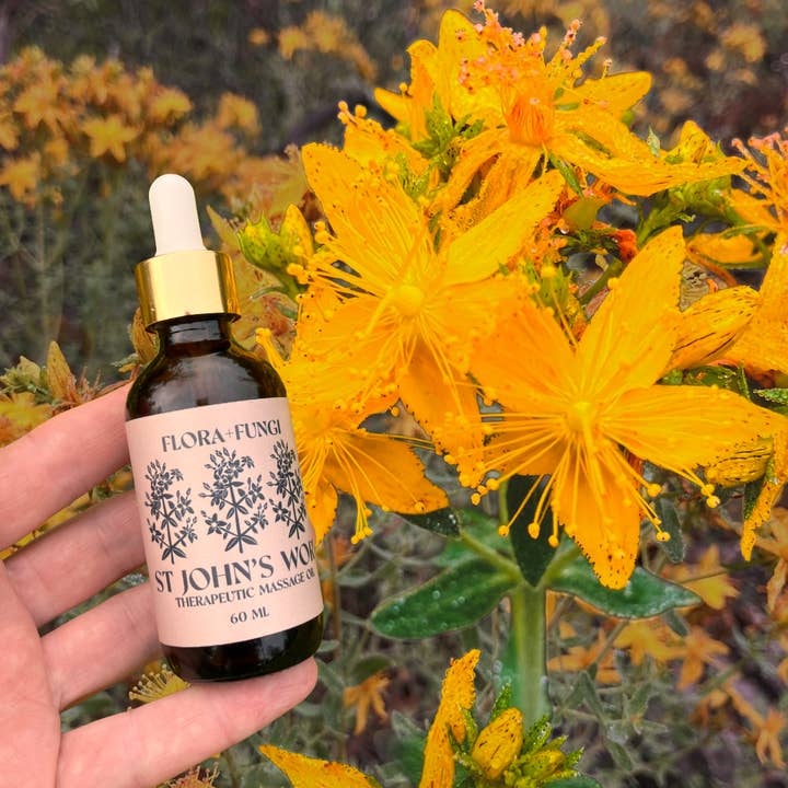 Flora+Fungi Apothecary - Wholesale Massage Oil/Gel - St. John's Wort Therapeutic Massage Oil0