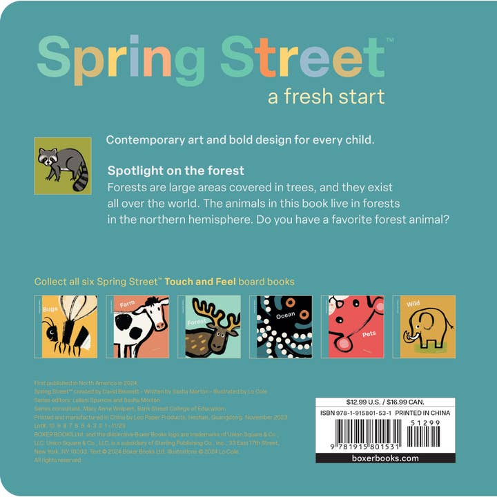 Union Square & Co. - Wholesale Book - Kids - Spring Street Touch and Feel: Forest by Boxer Books