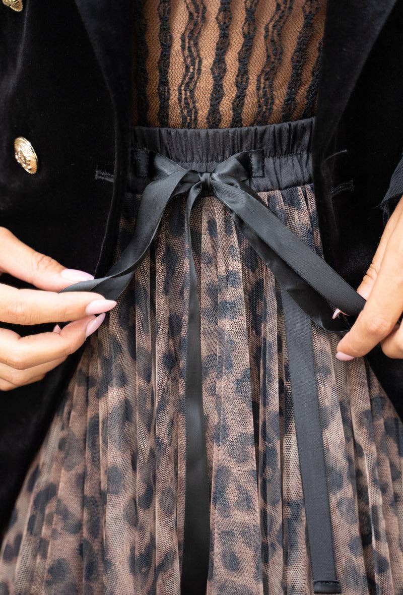 CHOKLATE PARIS (US No duties) - Wholesale Skirt - Women's - Aria tulle skirt in large leopard print - CK08077-58