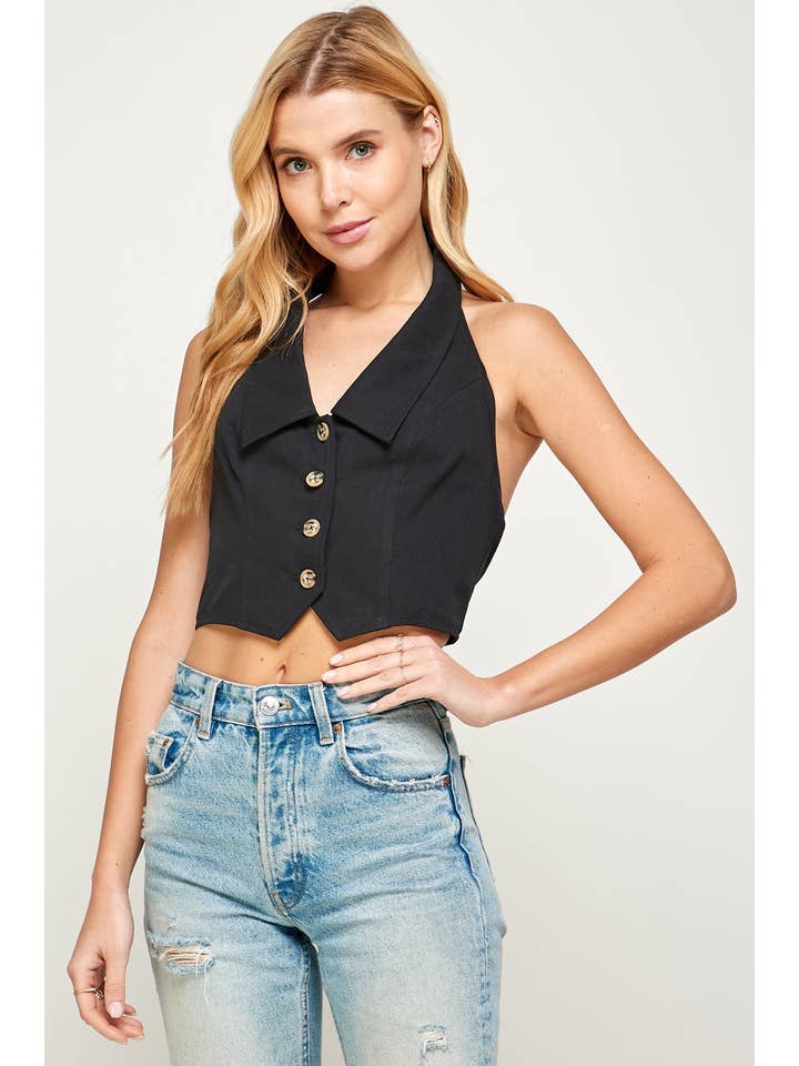 TOP COLETE HALTER por atacado de Sans Souci