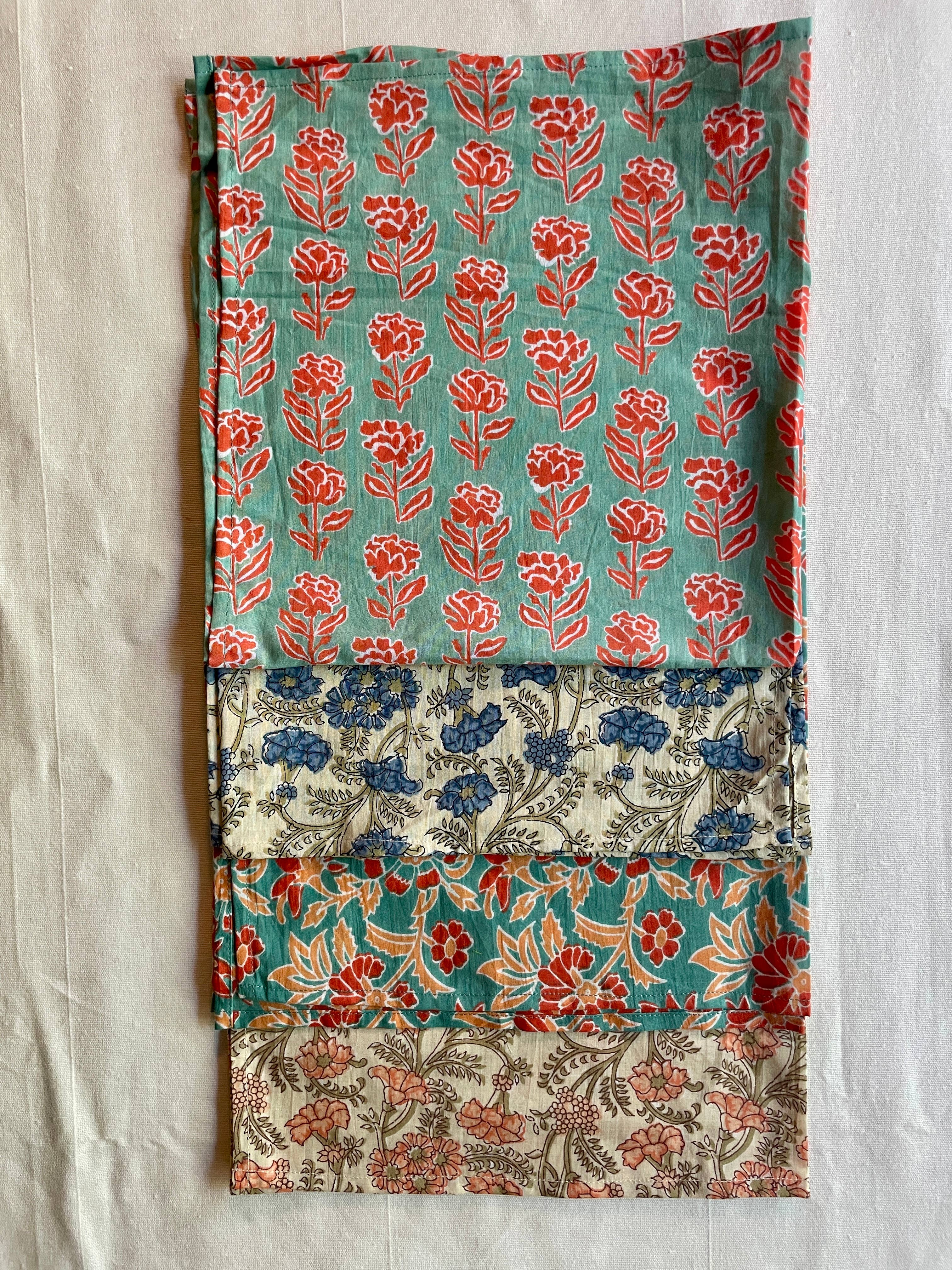 Curiosity - Wholesale Dinner & Cloth Napkin - Handcrafted 100% Cotton Block Print Cloth Napkin – Set of 48