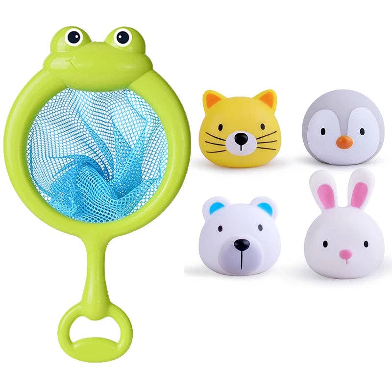 RocketBaby - Wholesale Toy Set - Kids - Set of luminous pieces for bathroom toys net and animals1
