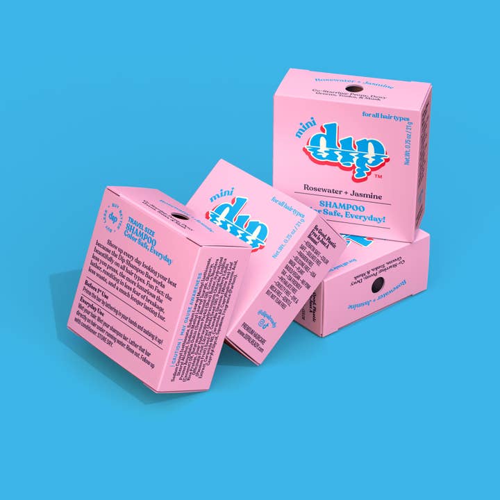 Dip - Wholesale Shampoo Puck/Solid Shampoo - Mini Dip Color Safe Shampoo Bar for Every Day - Rosewater &