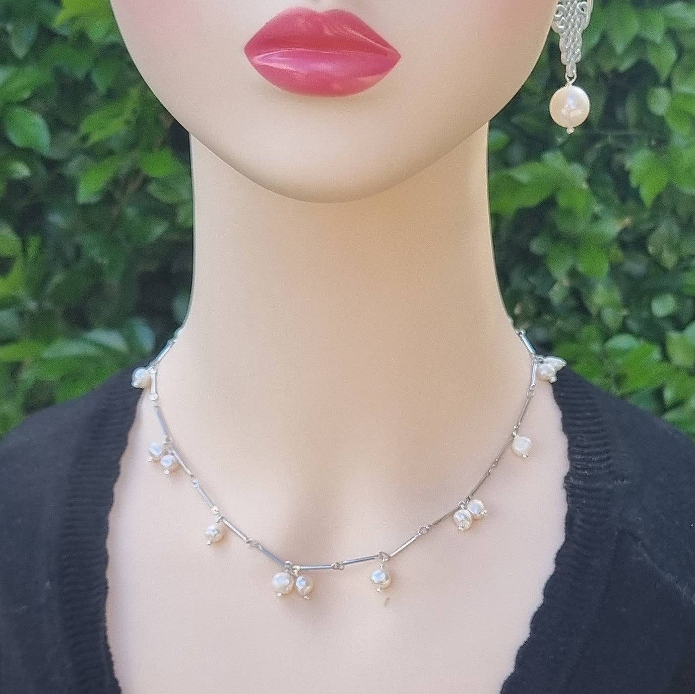 PearlGem Designs - Wholesale Choker/collar - Pearl Choker Freshwater Pearl Gold or Silver Necklace6