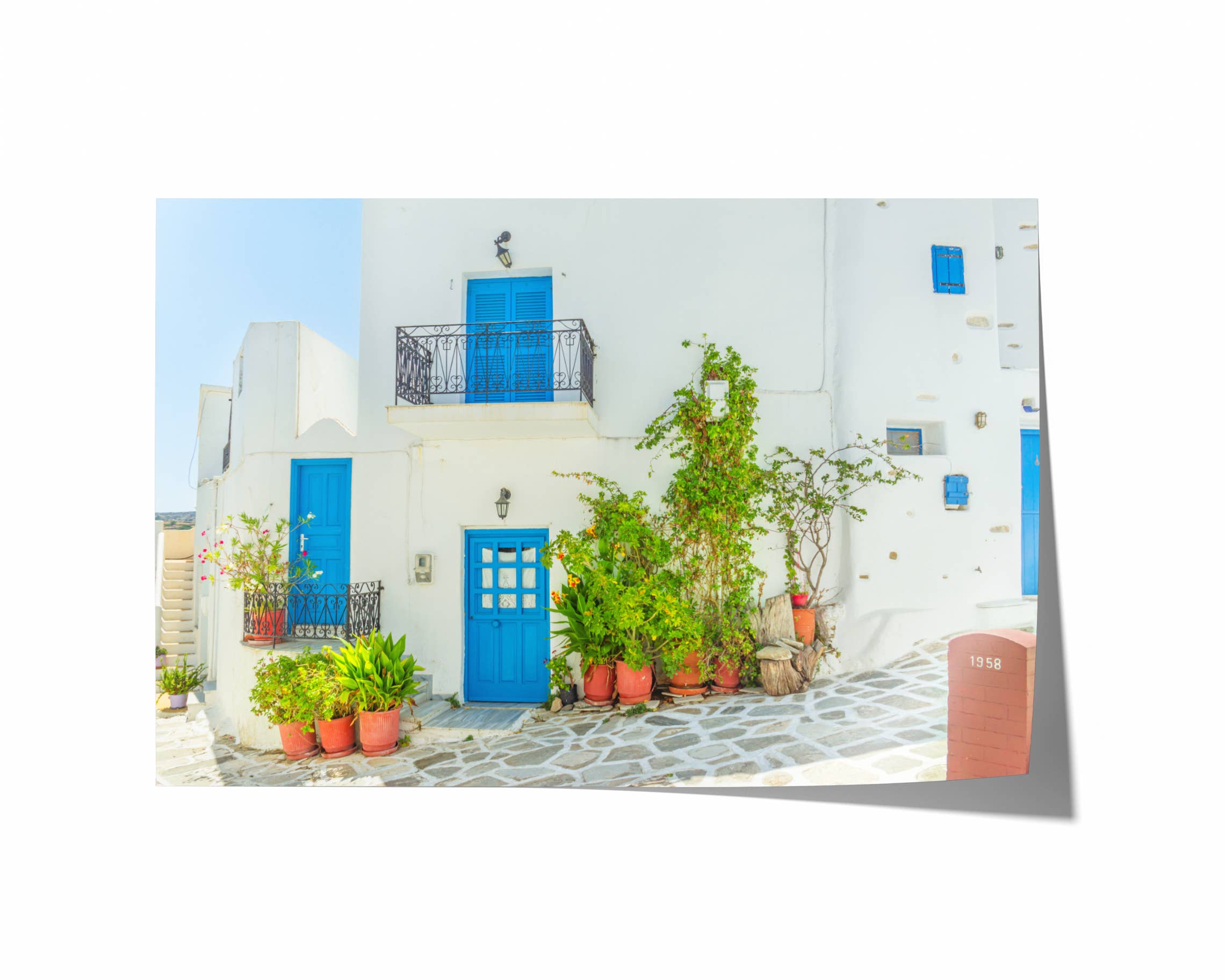 Natasha Riha Photography - Wholesale Photograph - White Cyclades House | Fine Art Photography Print