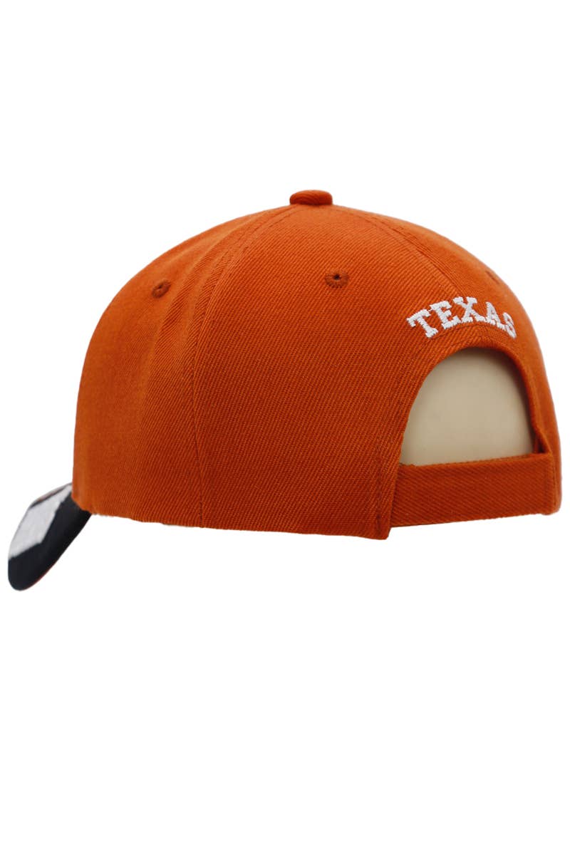 Cap Zone - Wholesale Baseball Cap - Unisex - Texas Longhorn Embroidered Twill Acrylic Baseball Cap9