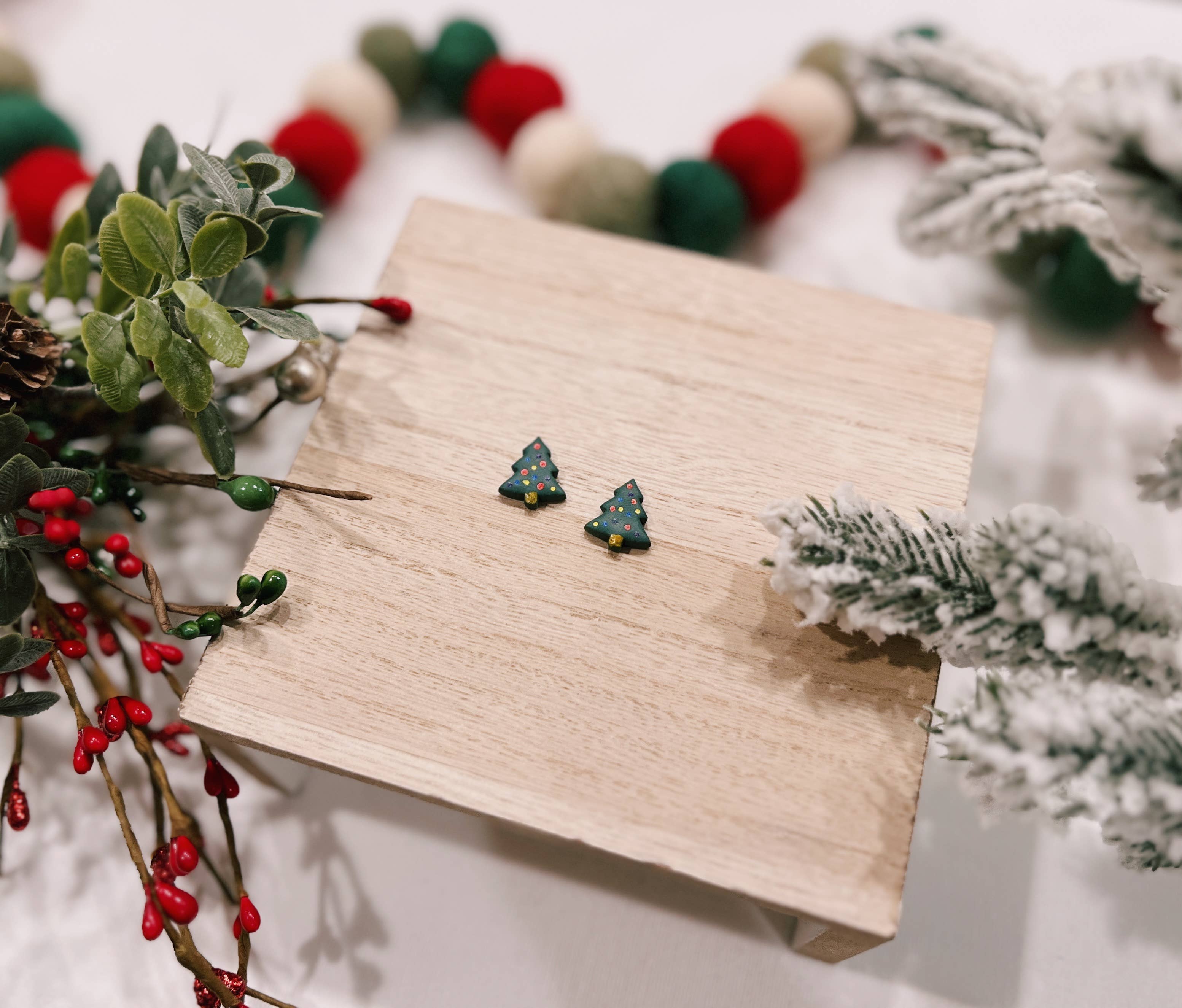 Clayfully Jules - Wholesale Stud/Post Earrings - Holiday Studs10