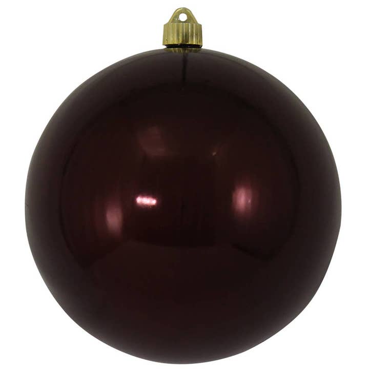The Gerson Companies - Wholesale Ornament Set - Krebs Hot Java Brown 8" 200mm Shatterproof Christmas Orn 6 C