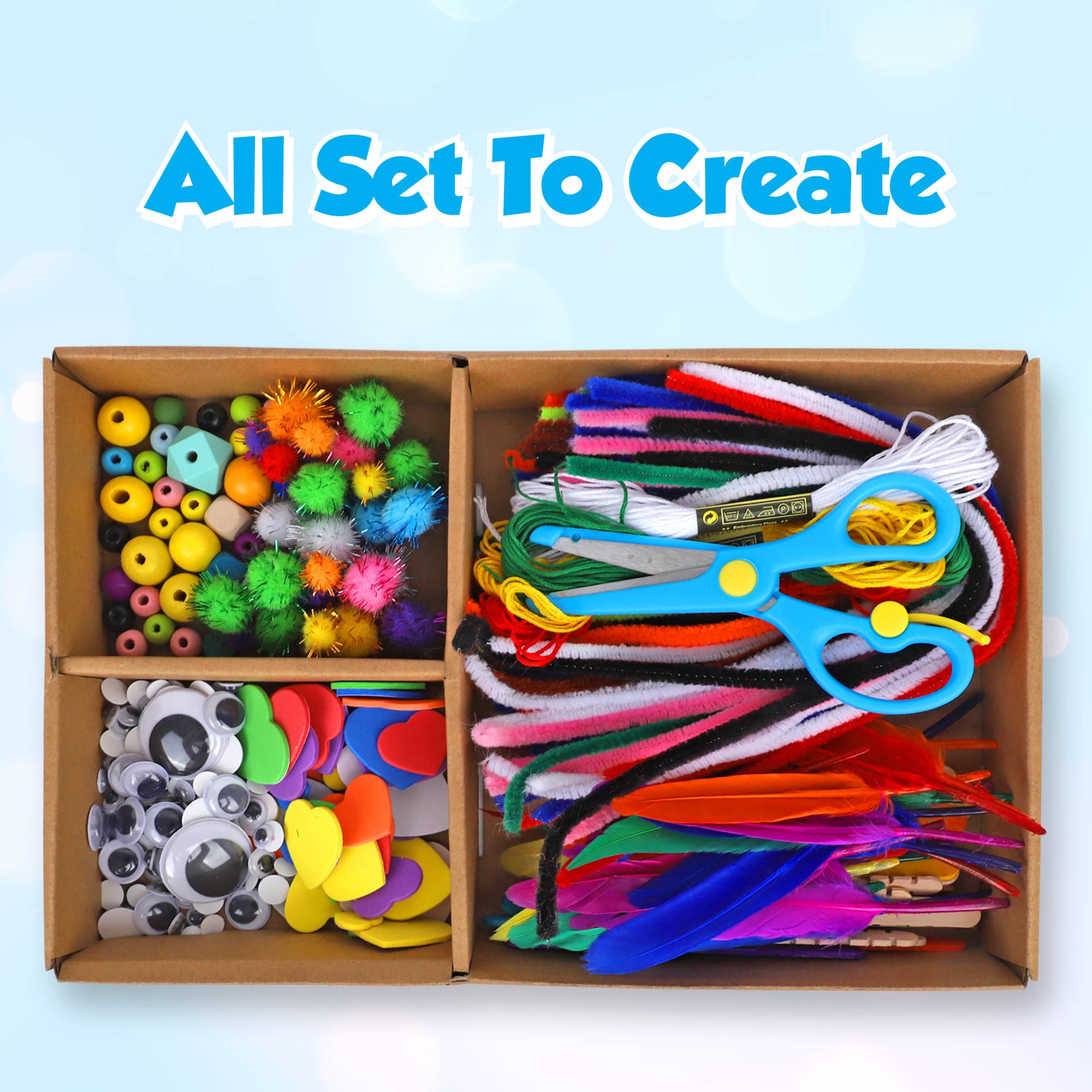 The Toy Group - Wholesale DIY Craft Kit - Kids - Darice Arts and Crafts Kit - 500+ Piece Kids Craft Supplies 3