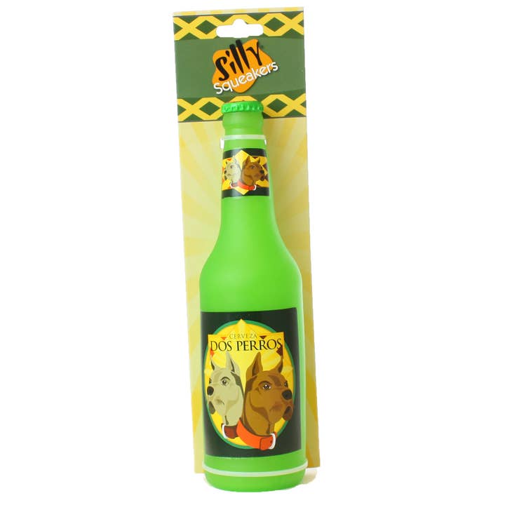 Tuffy Dog Toys - VIP Products - Wholesale Pet squeaky toy – Dog - Silly Squeaker Beer Bottle Dos Perros, Squeaky Dog Toy5