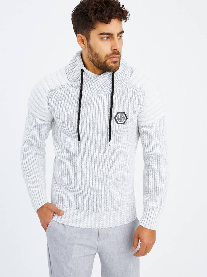 Leif Nelson GmbH - Wholesale Knit Sweater - Men's - Men's Knit Sweater Chunky Knit Shawl Collar LN-523523