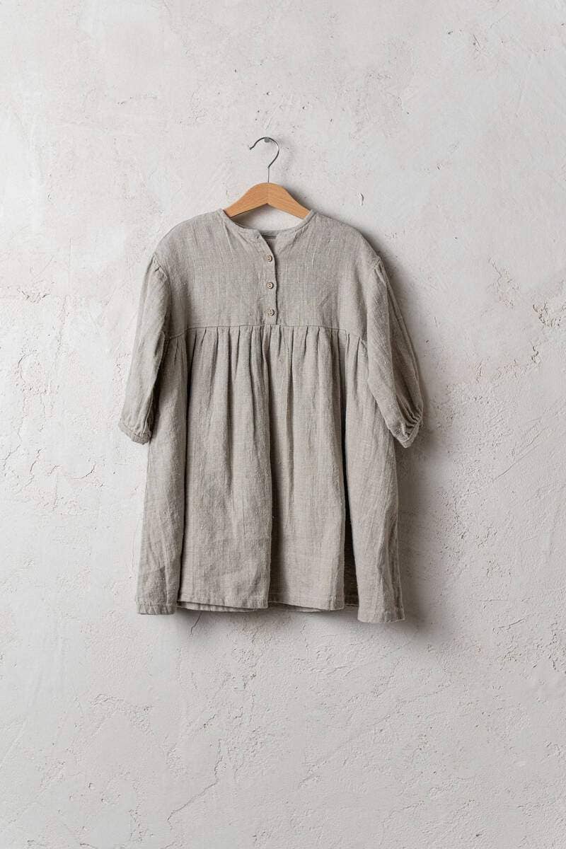 La Petite Alice - Venta al por mayor Vestido - Niños - Vestido Goldie con mangas obispo (T51A)1