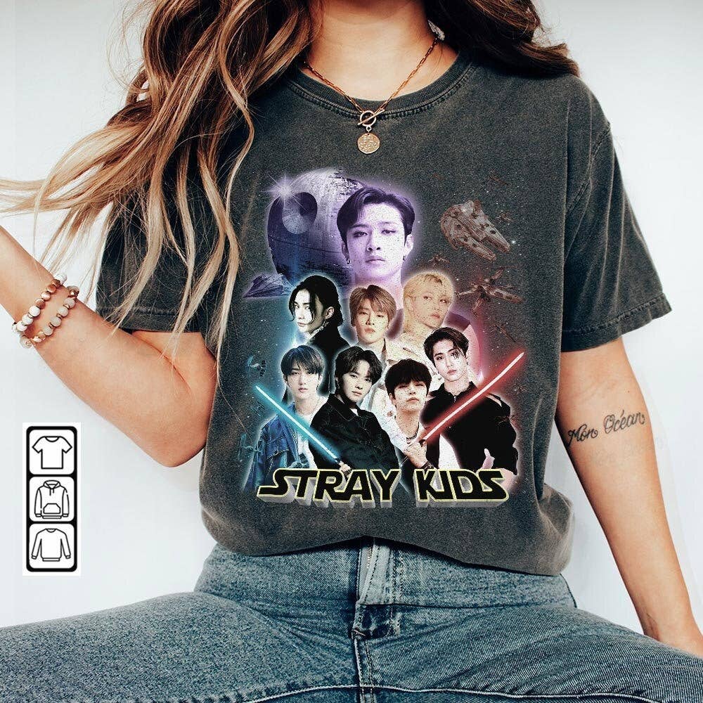 TheKingShirt - Wholesale T-Shirt (Graphic) - Women's - Stray Kids Exclusive Vintage Kpop0107MT T-Shirt7