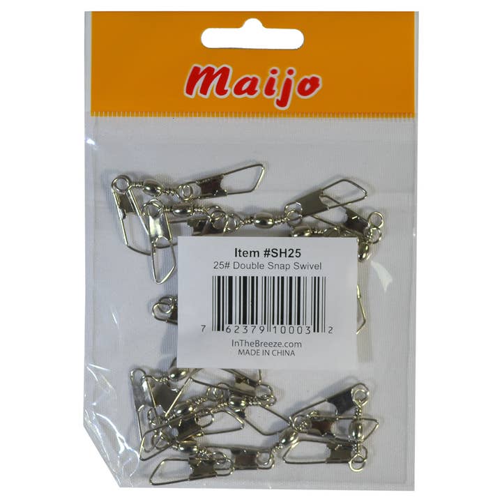 In the Breeze, LLC. - Wholesale Sporting Accessories - 25 LB Double Hook Barrel Swivel - 12 PC