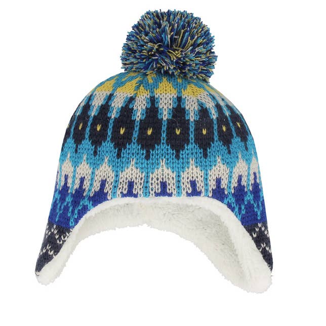 Peruvian Acrylic Jacquard Pom Pom Beanie 700187908 for wholesale by Complément Europe