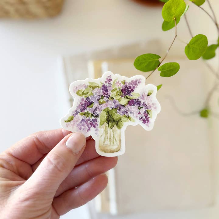 emily lex studio - Wholesale Sticker - lilac bouquet sticker