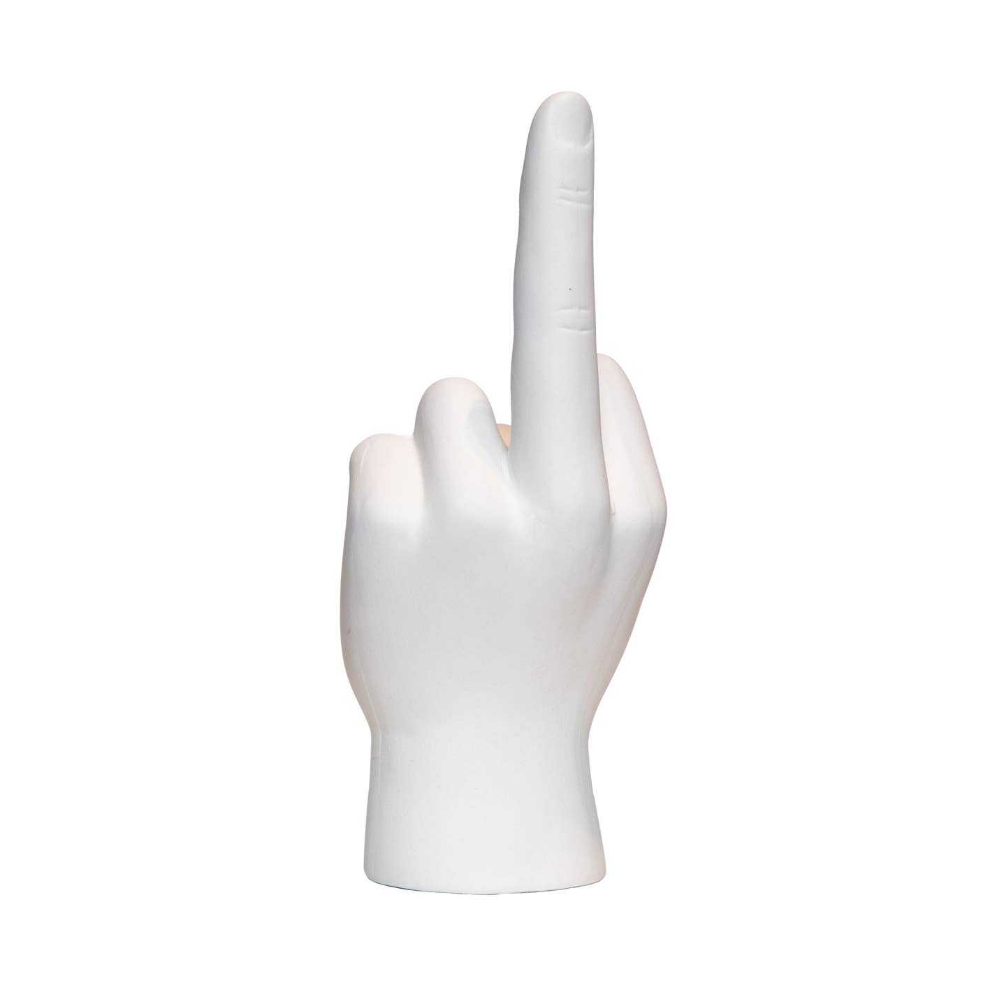 Interior Illusions Plus - Wholesale Decorative Tabletop Object - White Middle Finger Tabletop - 9" long1