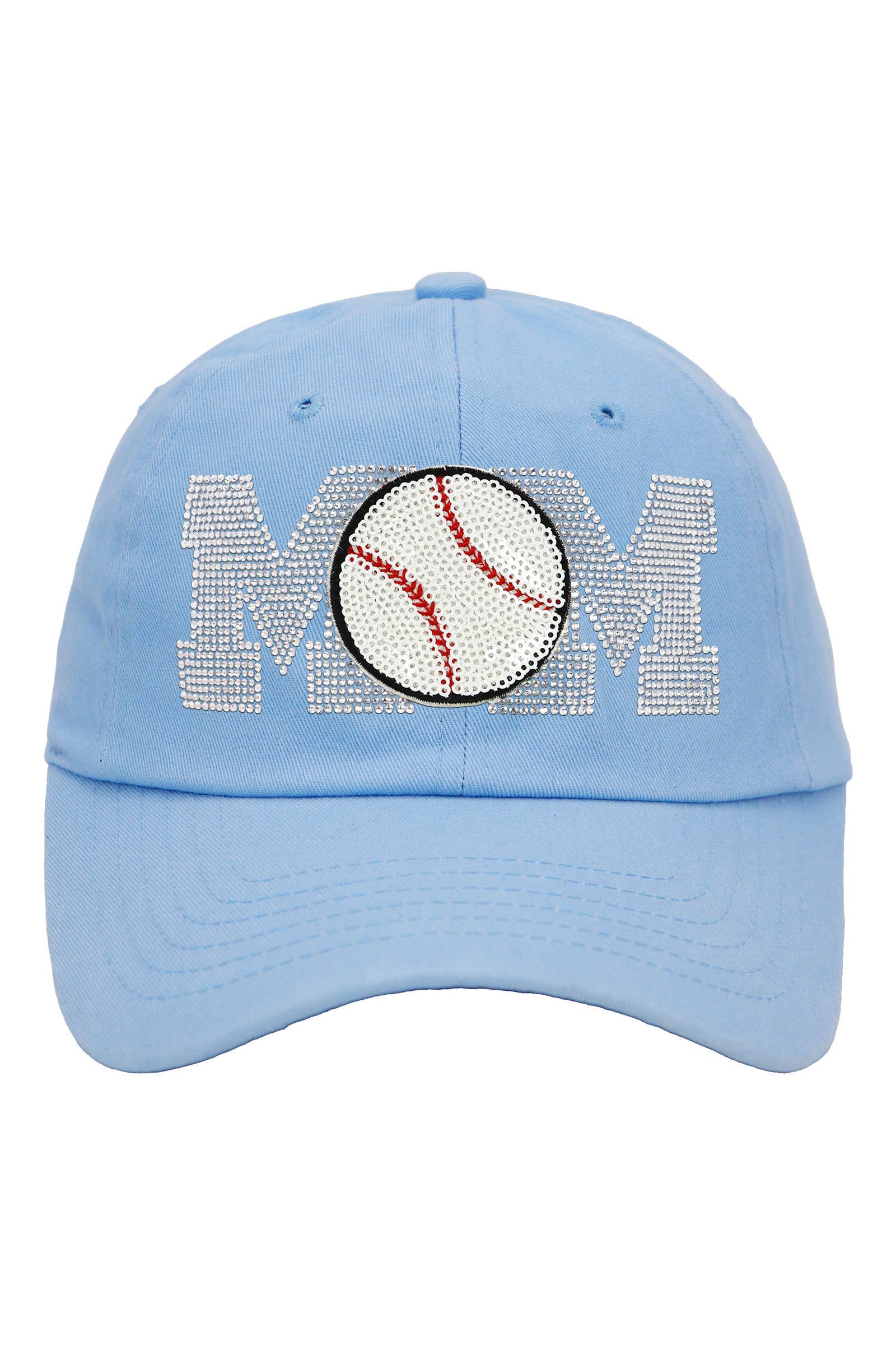 Cap Zone - Wholesale Baseball Cap - Women's - Baseball Mom Bling Rhinestone Cotton Polo Cap16