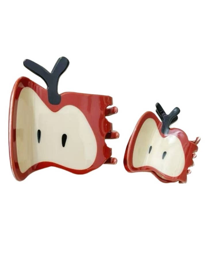 Beau - Horquilla Roja en Forma de Manzana de Estilo Lindo y Juguetón para venta al por mayor de Funkyrel® Atzbranding Limited