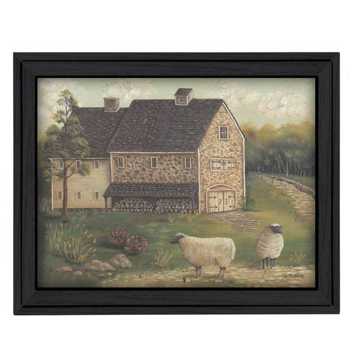 "Stone Barn" By Pam Britton, Printed Wall Art, Ready To Hang for wholesale by Trendy Decor 4U