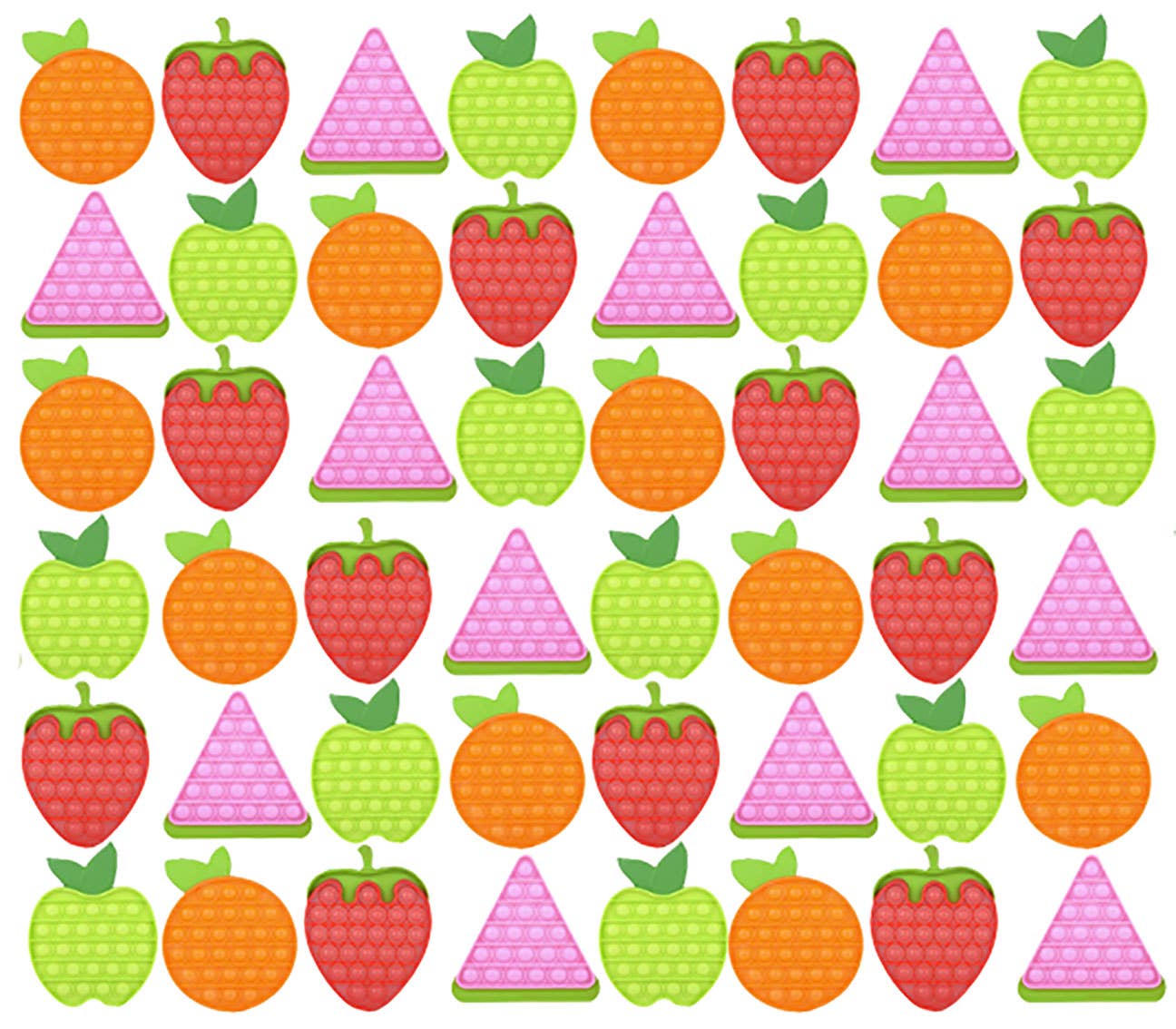 Curious Minds Toys - Wholesale Fidget Toy - Kids - 1 Fruit Shaped Bubble Pop Fidget Toy Game-Push Wrap OT8