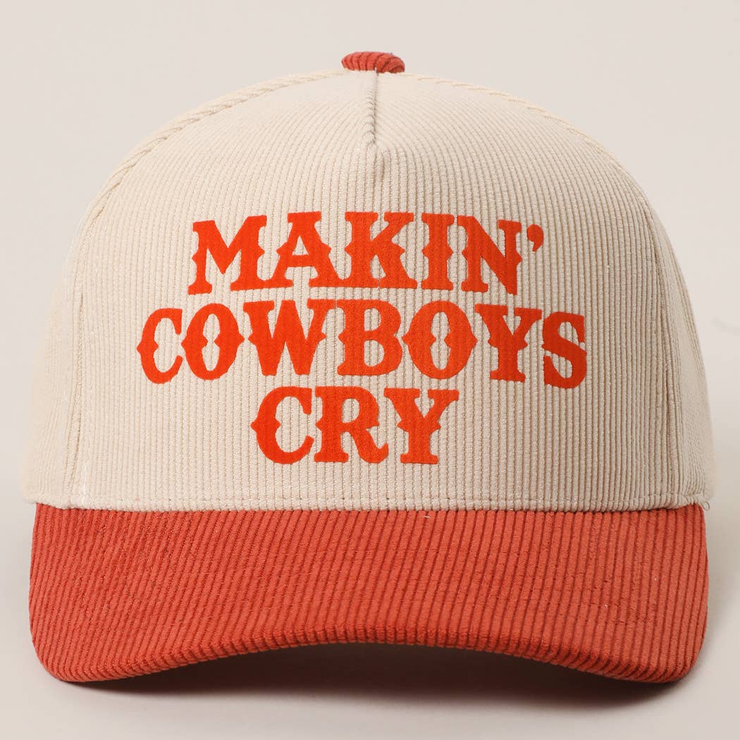 Fashion City - Wholesale Truckerpet - Dames - MAKIN' COWBOYS CRY Corduroy Trucker Pet8