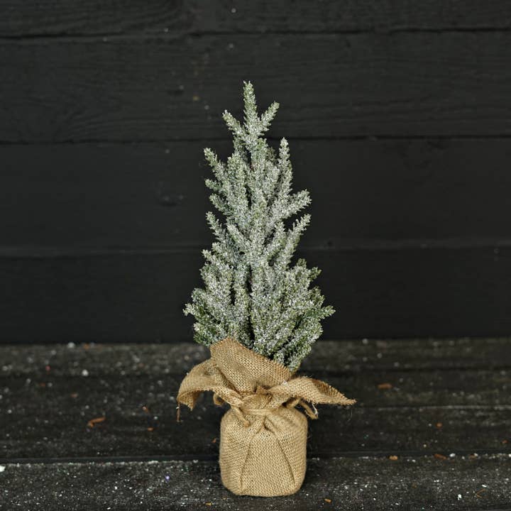 Impressive Enterprises, Inc. - Wholesale Christmas Decoration - ISB73341- 16in Snowy Blue Cypress Pine Tree