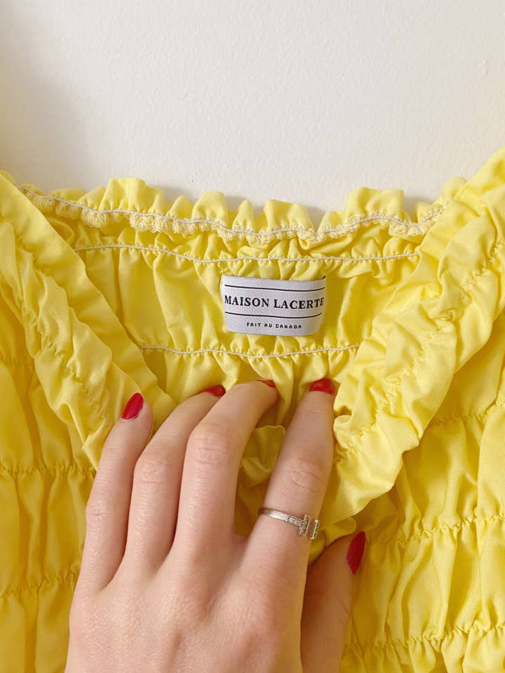 Rubis Pastel - Wholesale Dress - Kids - Lemon yellow Babydoll dress
