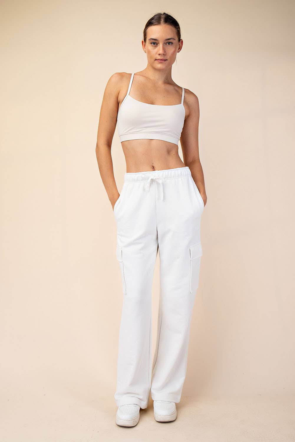 Rae Mode - Wholesale Pants - Women's - FRENCH TERRY STRAIGHT CARGO SWEATPANT47