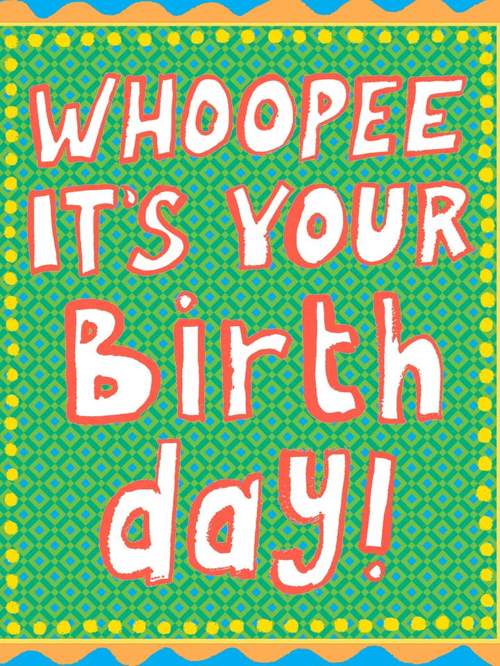 WHOOPEE DET ER DIN FØDSELSDAG for engroshandel hos Paper Salad