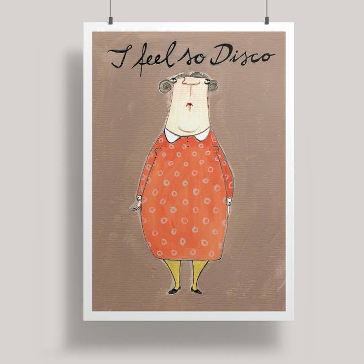 Impresión artística A3 - kittiekatstudio - disco para venta al por mayor de nobis design